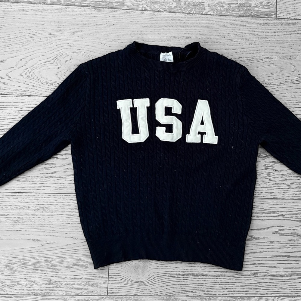 Hippie Rose Black USA Sweater